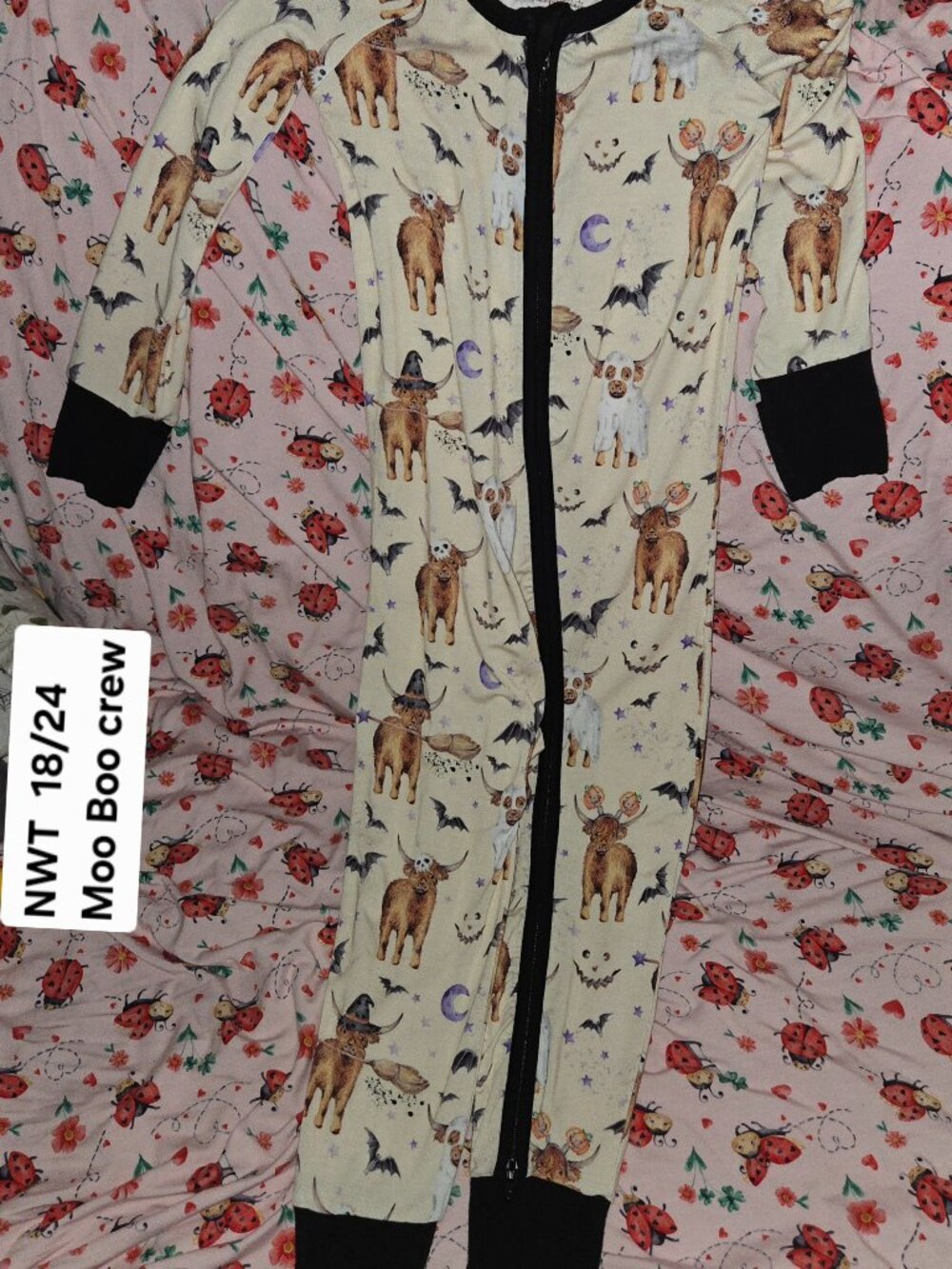 NWT 18/24 ZIPPY MOO BOO CREW THE SLEEPY SLOTH